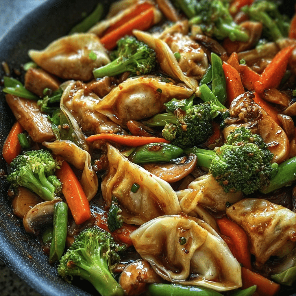 Quick Potsticker Stir Fry