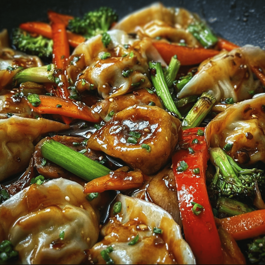 Quick Potsticker Stir Fry