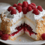 Raspberry Angel Food Cake
