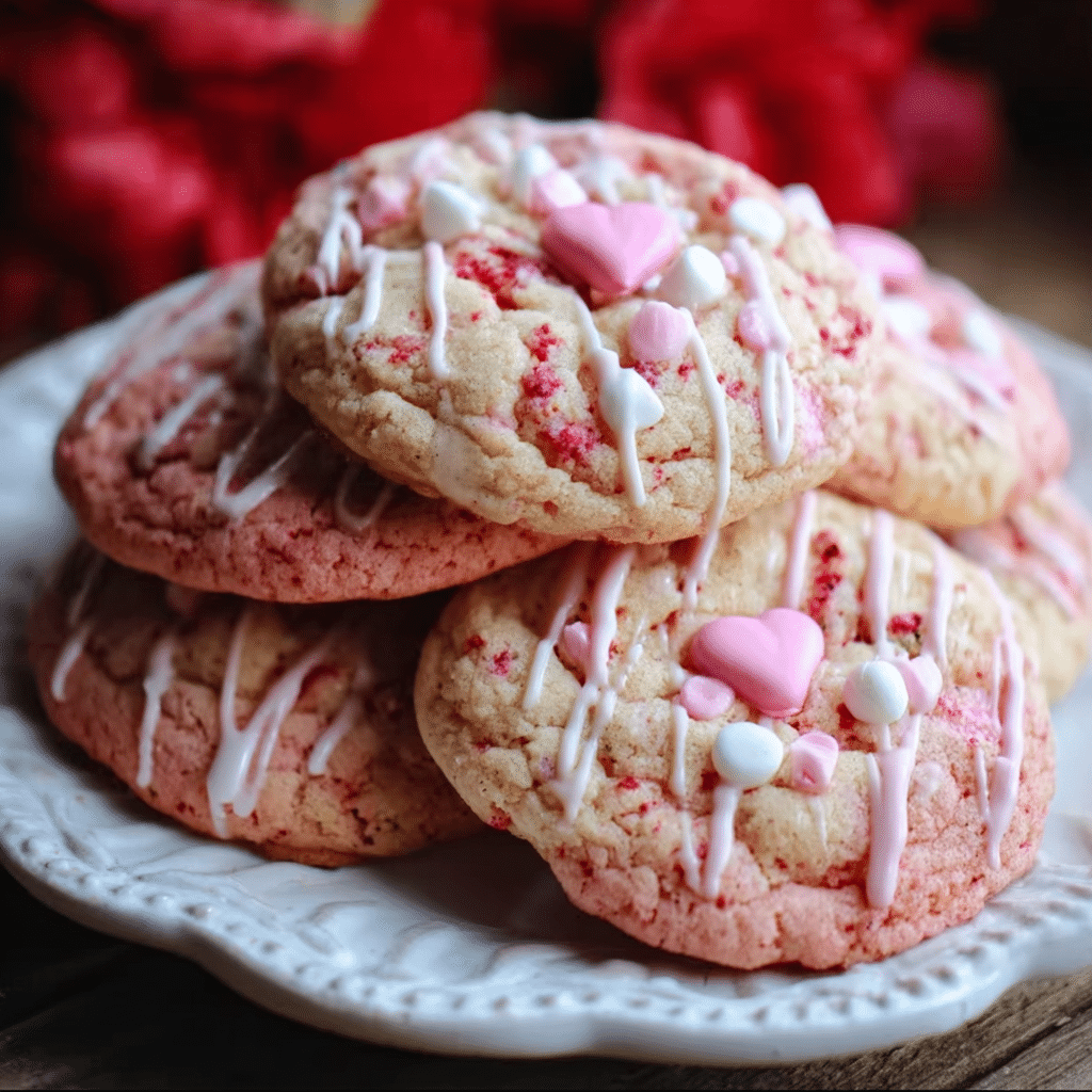 Strawberry Milkshake Cookies