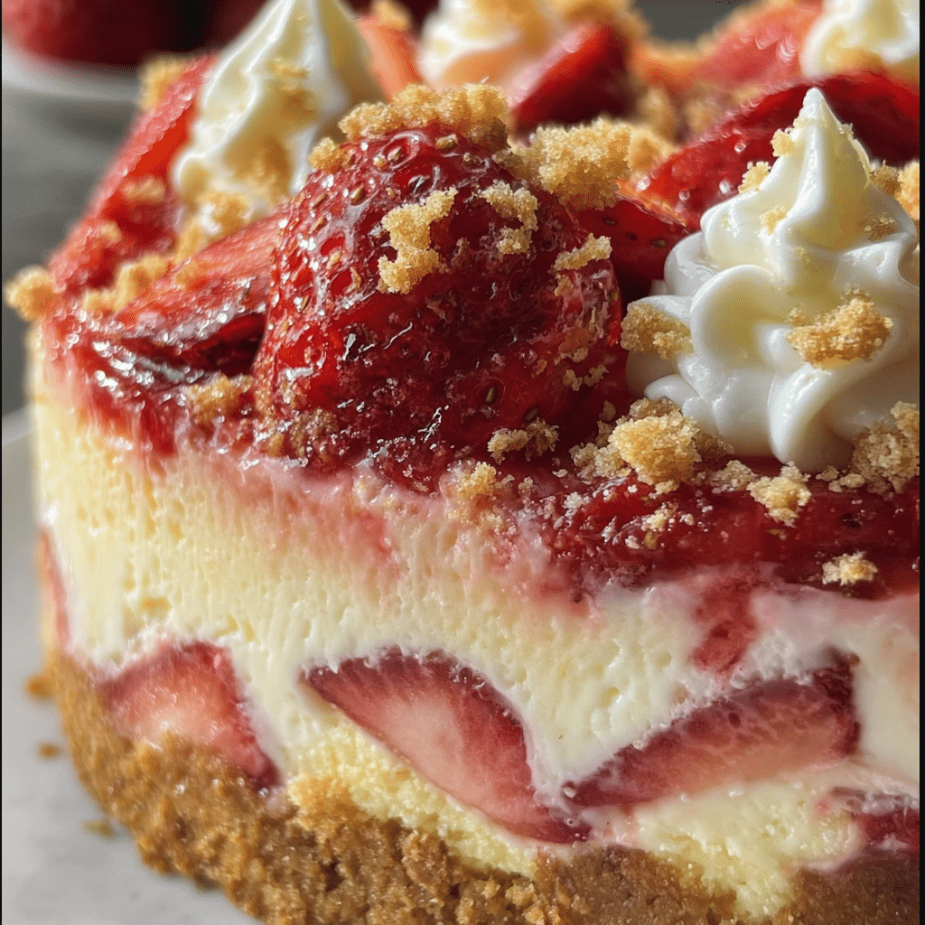 Strawberry Shortcake Cheesecake Bliss