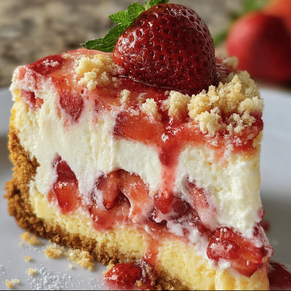 Strawberry Shortcake Cheesecake Bliss